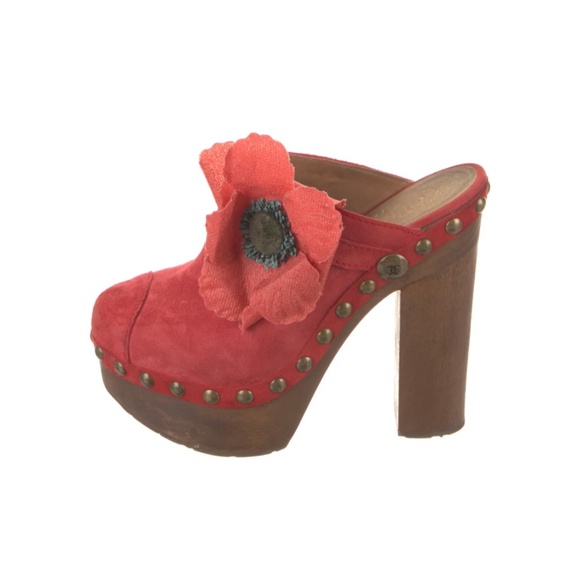Chanel Interlocking logo suede mules - Picture 1 of 5